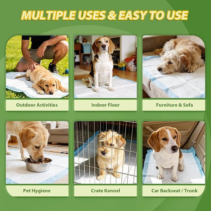 DEEP DEAR XLarge Dog Pads 28"x34", 40 Count Puppy Pads for Potty Training, Heavy Duty Pee Pads for Dogs, Dog Potty Pads for Pups, Kittens, Rabbits, Quick Drying & No Leaking Pet Pads for Housetraining