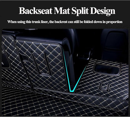 Floor Trunk Mats Custom for Auto Vehicles, Custom Fit Trunk Liner Cargo Mat Replacement- Beige