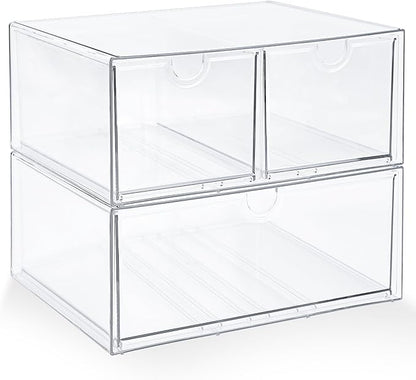 Prsildan Acrylic Drawer Makeup Organizer