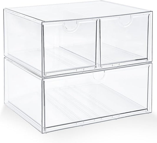 Prsildan Acrylic Drawer Makeup Organizer