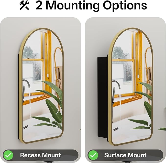 Arched Bathroom Medicine Cabinet