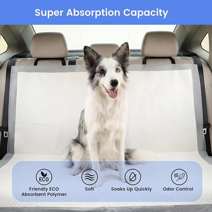 Gardner Pet 44" x 63" Extra Large Pee Pads for Dogs, ‌Enormous Puppy Pads, Dog Pads with Anti-Slip Particle, Puppy Training Pads, Grey 10 Count