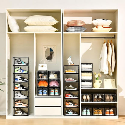 12 Pack Large Shoe Storage Box, Shoe Containers