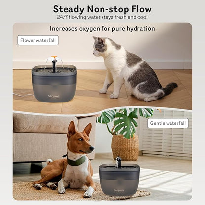 Automatic Cat Feeder and Water Dispenser FW1, Wire or Battery Cat Food