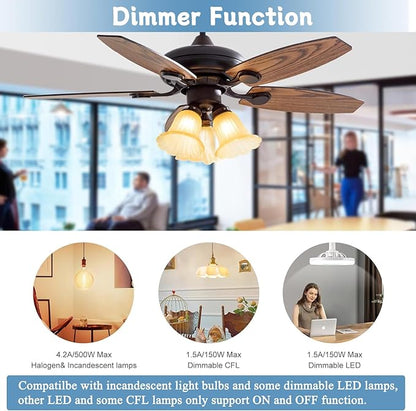 Receiver for 3 Speed AC Ceiling Fan Remote, Compatible
