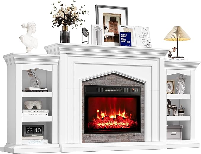 Naice 80" Electric Fireplace