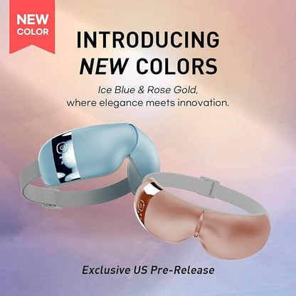 HubiCare Eye Massager with Heat, and Music Helps Relieve Strain, Dark Circles