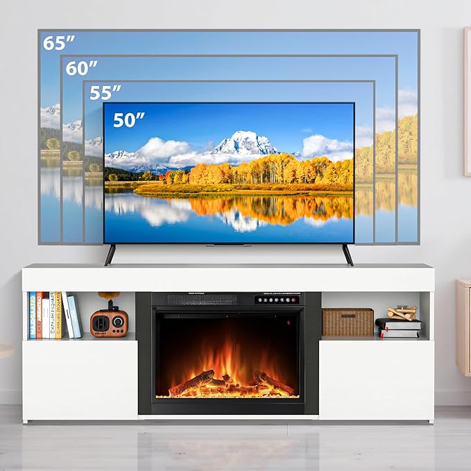 59" Electric Fireplace TV Stand