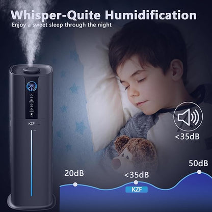 9L Smart Humidifiers for Bedroom Large Room, 2.3Gal Cool Mist Top Fill Diffuser