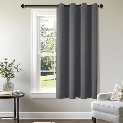 ChrisDowa Blackout Curtains 63 inches Long