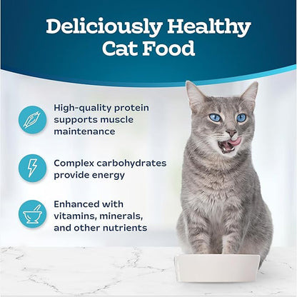Blue Buffalo Tastefuls Natural Wet Cat Food Cans, Flaked Style, Fish and Shrimp Entrée in Gravy 3-oz Cans (Pack of 4)