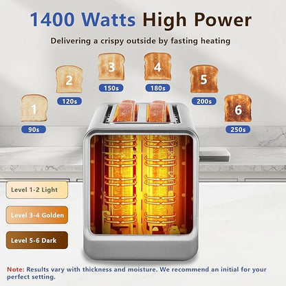 Smart Toaster 4 Slice, Touch Screen, Digital Toasters