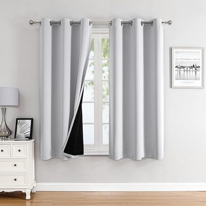 ChrisDowa 100% Blackout Curtains