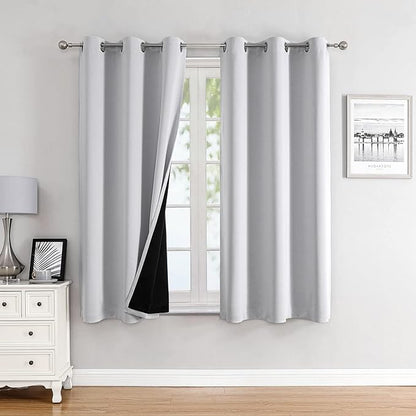 ChrisDowa 100% Blackout Curtains