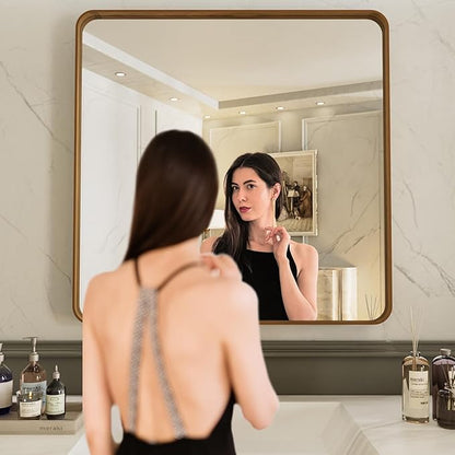 LOAAO 38X38 Inch Bathroom Mirror