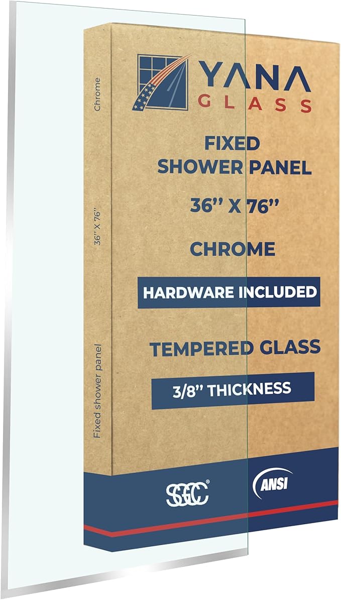 Fixed Glass Shower Panel for Bathroom