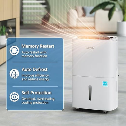 Waykar 150 Pints 2025 Energy Star Dehumidifier