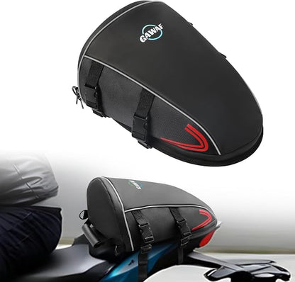 Motorcycle Tail Bag, Upgrade 15L Waterproof Sports Motorbike Rear Seat Bag with Shoulder Strap, Motorcycle Tank Bag For Storage Saddle Bag Dirt Bike Accessories