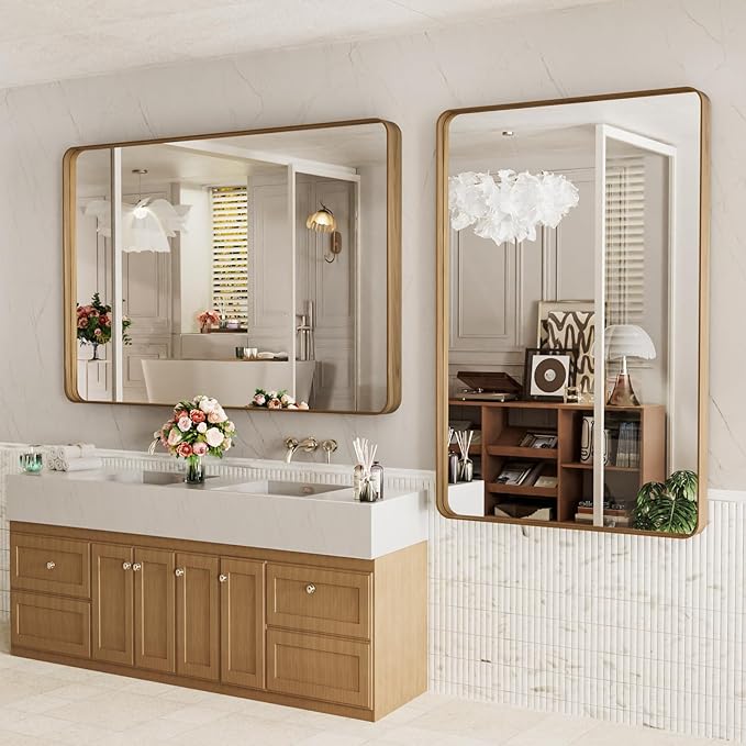 LOAAO 55X30 Inch Bathroom Mirror