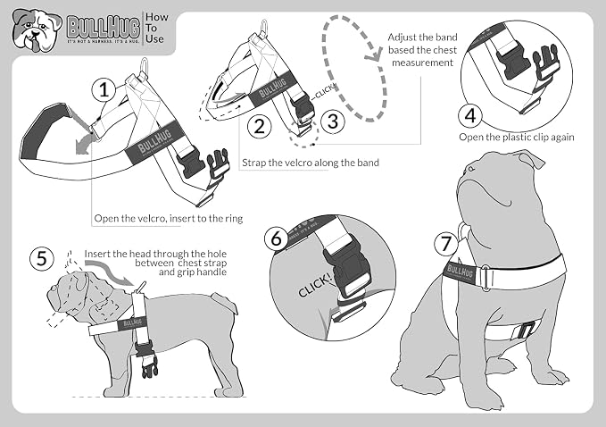 Adjustable Dog Harness– No Pull, No Choke – for English Bulldogs, French Bulldogs, Pugs & Broad-Chested Breeds – Easy, Safe Walks (Violet, Small)