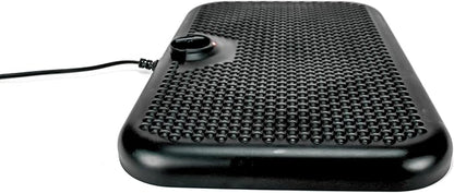 Cozy Products Toasty Toes Foot Warmer, Ergonomic Heated Footrest with 3 Adjustable Positions and 2 Heat Settings, Portable Space Heater, 105 Watts, Black, 12" x 18" x 5"