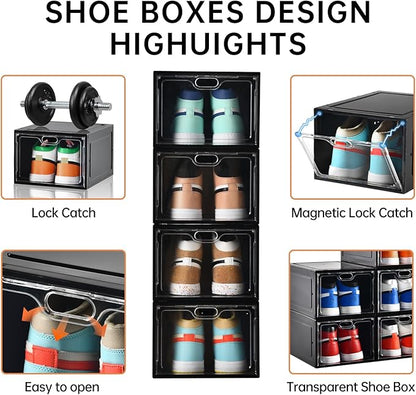 12 Pack Large Shoe Storage Box, Shoe Containers