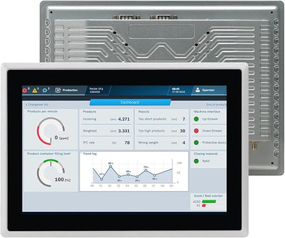 10.1-Inch Industrial Touch Screen Monitor, Ratio 16:10 Embedded PCAP