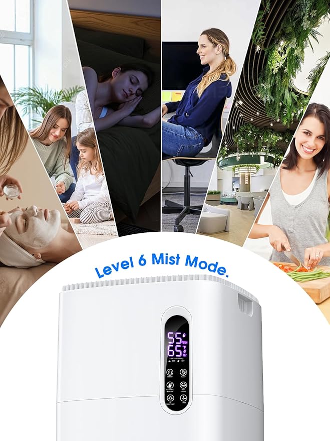 MONISEN 26L/5.7Gal Humidifier Large Room 3000 ft², Supersized Cool Mist