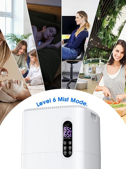 MONISEN 26L/5.7Gal Humidifier Large Room 3000 ft², Supersized Cool Mist