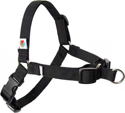 No Pull Dog Harness | Comfortable Dog Training Harnesses | Effective No Pull Harness Design | Ideal Dog Harness for Small Dog and Puppy | 4-Point Adjustable (S - 18~24 inch Girth, Black)