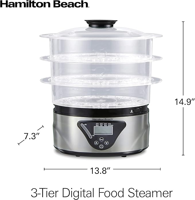 Hamilton Beach Digital Electric Food Steamer & Rice Cooker