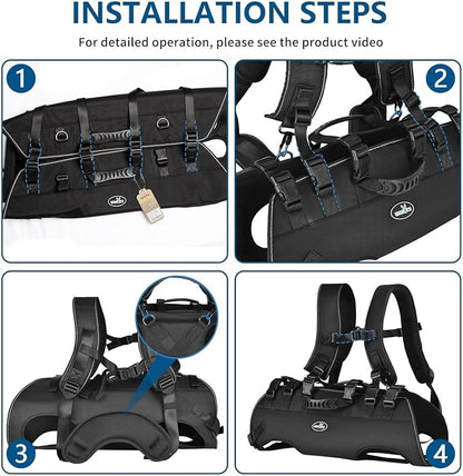 Wakytu Dog Lift Harness Sling Carrier for Dogs Hind Leg Stair Support | Old,Disabled, Joint Injuries, Arthritis, Large Dogs Up and Down Stairs, Cars(33-66 LBS)