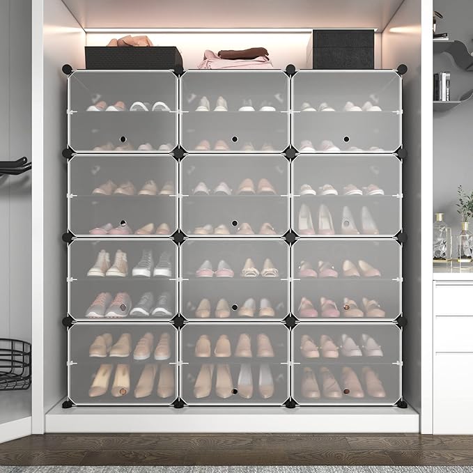 ROJASOP Portable 8-Tier Shoe Cabinet