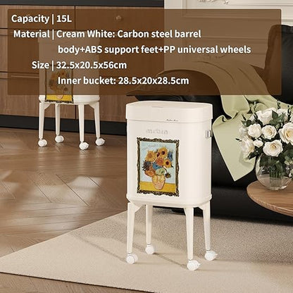 MRBIN Metal Motion Sensor Kitchen Trash Can