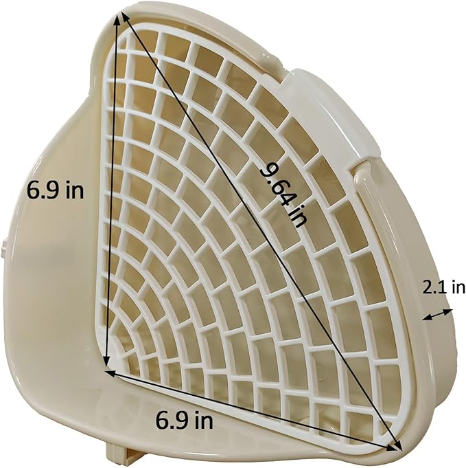 Small Animal Corner Litter Box, Cage Potty Trainer for Hamster, Rabbit, Guinea Pig, Ferret, Gerbil, Chinchilla (1)