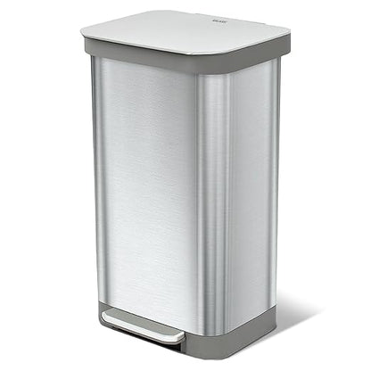 Glad Stainless Steel Step Trash Can, Series 2