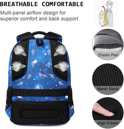 Volher Laptop Backpack,Business Travel Anti Theft Slim Durable Laptops Backpack,Water Resistant College Computer Bag for Women & Men Fits 15.6 Inch Laptop and Notebook-Dreamy Blue