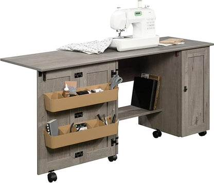 Sauder Craft Cart Storage Cabinet, Rolling Sewing Table