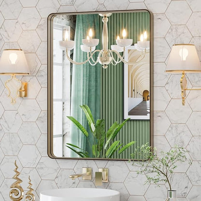 LOAAO 22”X30” Bronze Bathroom Mirrors