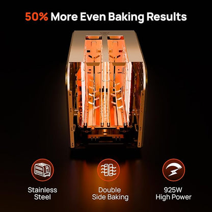 Toaster 2 Slice, Consciot Smart Touch Screen Toasters