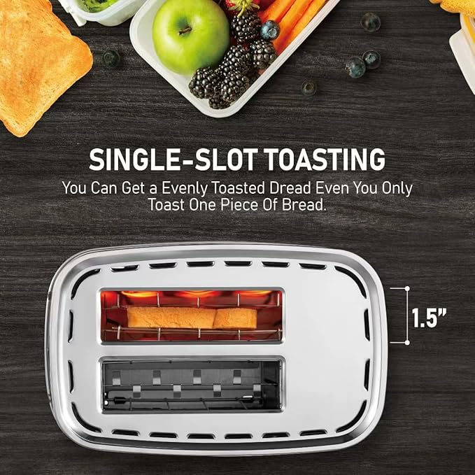 Smart Toaster Touchscreen, KETIAN Automatic Electric Digital Toaster 2 Slice