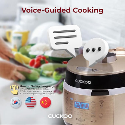 CUCKOO High Pressure Rice Cooker 3-Cup Uncooked / 6-Cup Cooked