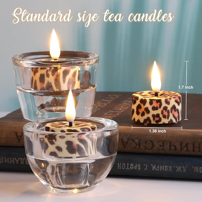 Eywamage Leopard Flameless Tealights