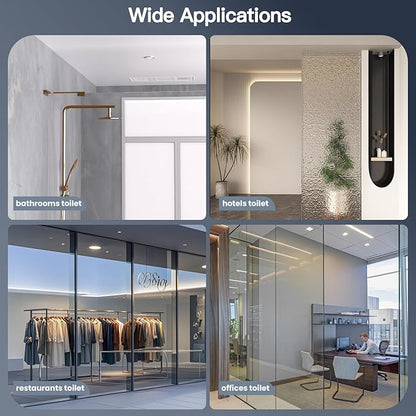 Shower Glass Support Bar, Both Sides Available, Frameless Bathroom Glass Clamp