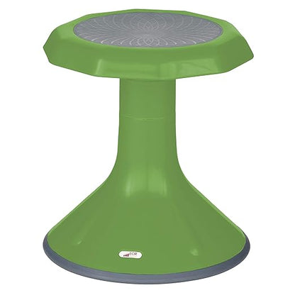 ECR4Kids ACE Active Core Engagement Wobble Stool, 15-Inch Seat Height, Flexible Seating, Grassy Green