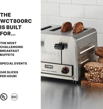 Waring Commercial WCT800RC 4-Slice Heavy Duty Commercial Pop-Up Toaster