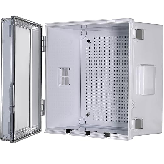 ABS Electrical Junction Box, Ventilated Design, Cable Grommets, IP65 Waterproof
