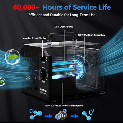 Powerscale Commercial Ozone Generator 150, 000mg/h O3 Intelligent Control