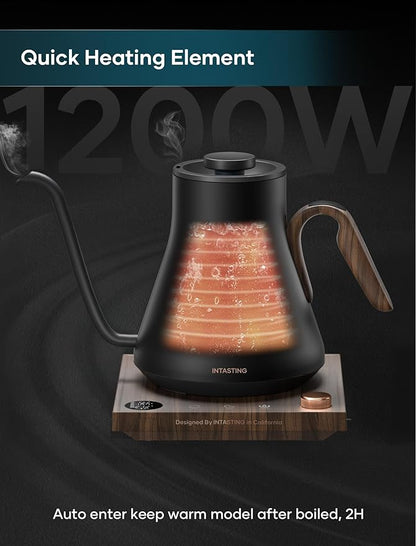 Electric Kettle, Gooseneck Electric Kettle, ±1℉ Precise Temperature Control