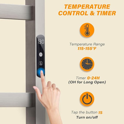 Towel Warmer Brushed Heated Towel Rack